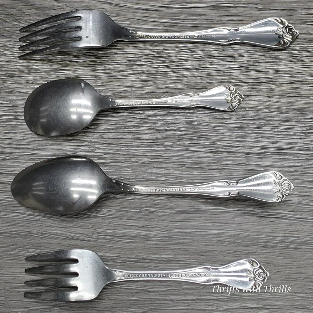 9 Collectible Spoon & Fork Bundle - Rogers,‎ Oneida, Rolex, San Francisco,  More
